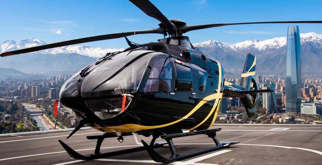 Executive helicopter service Valle Nevado, Chile